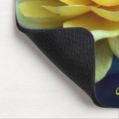 I Love You Yellow Rose Personalized マウスパッド (コーナー)