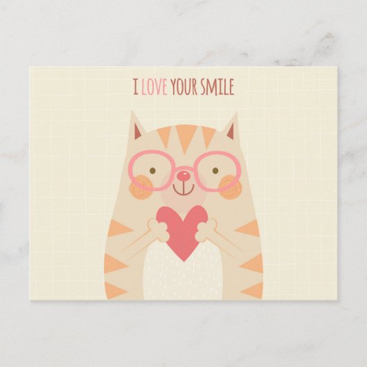 I Love Yourスマイル ポストカード (正面)