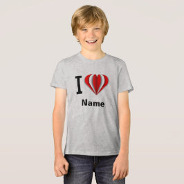 「I love [Your Name]」ハート トライブレンドＴシャツ