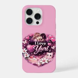 I Love Yuri | Kawaii Girls’ Love Anime Aesthetic iPhone 15 Proケース