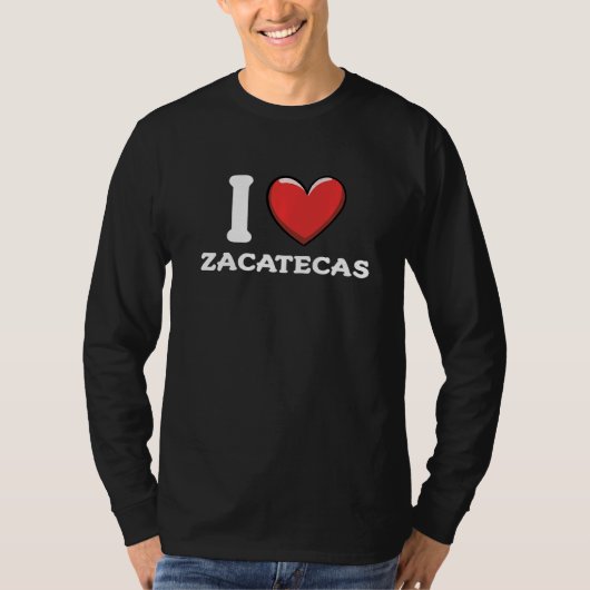 I Love Zacatecasメキシコ Tシャツ (正面)