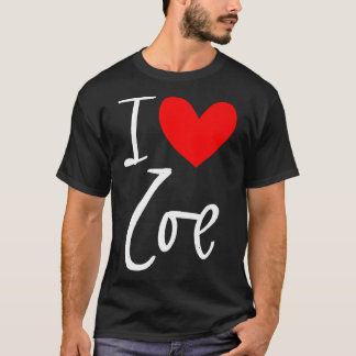I Love Zoe名女パーソナライズされた女BFF Friend Tシャツ