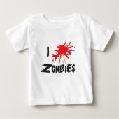 I Love Zombie ベビーTシャツ (正面)