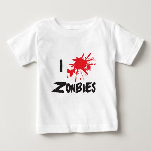 I Love Zombie ベビーTシャツ (正面)
