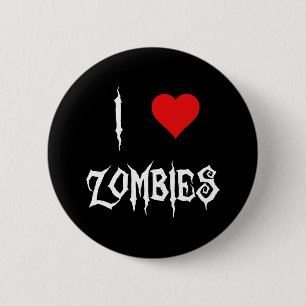 I Love Zombiesボタン 缶バッジ