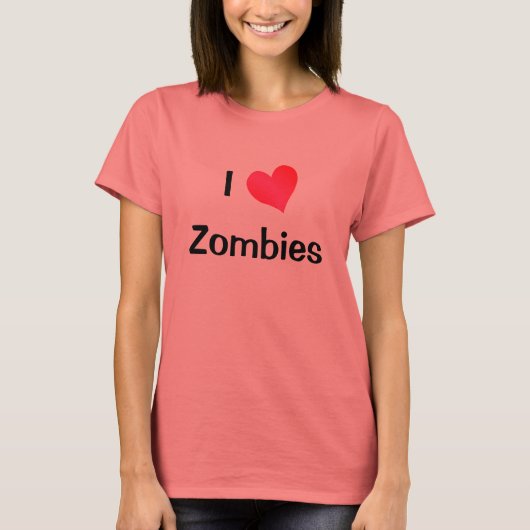 I Love Zombies Tシャツ (正面)