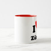 I love Zürich ツートーンマグカップ (中央)