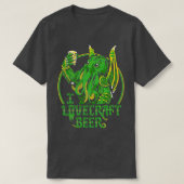 I LOVECRAFT BEERプレミアムTシャツ Tシャツ (デザイン正面)