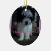I Lovee私のMaltipoo! オーナメント (右)