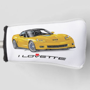 I LOVETTE®ユニークオートアートデザイン ゴルフヘッドカバー
