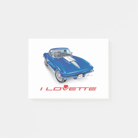 I LOVETTE UNIQUE CAR DESIGN POST-IT NOTES ポストイット (正面)