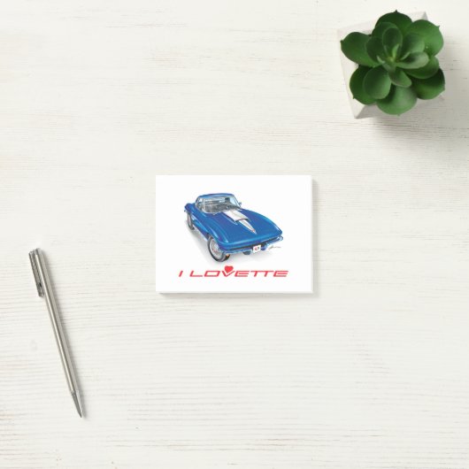 I LOVETTE UNIQUE CAR DESIGN POST-IT NOTES ポストイット (オフィス)