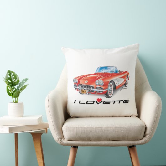 I LOVETTE UNIQUE CAR DESIGN THROW PILLOW クッション (椅子)