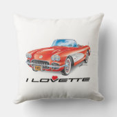 I LOVETTE UNIQUE CAR DESIGN THROW PILLOW クッション (裏面)