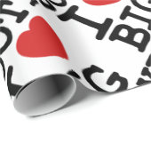 I LOVGEの大きい利得 ラッピングペーパー (ロールコーナー)