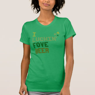 I Luckin Foveビール-アイルランドのユーモアのデザイン- .png Tシャツ