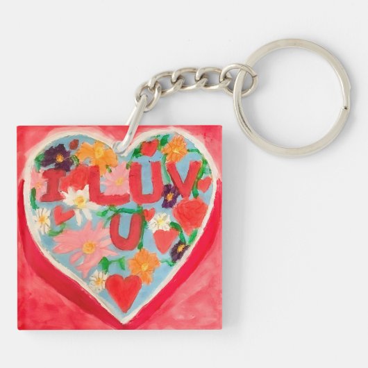 I Luv U キーホルダー (裏面)