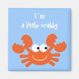 I´m小さいcrabbyおもしろいな漫画のカニの磁石 マグネット