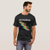 I m障害者障害プライドフラグ長袖T S Tシャツ (正面フル)