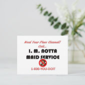 I.M.堀田メイドサービス ポストカード (スタンド正面)