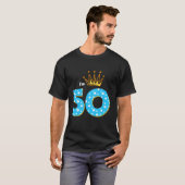 I m 50th誕生日パーティーキングテーマ50歳B D Tシャツ (正面フル)