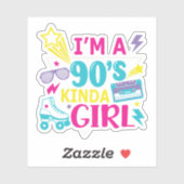 I’m a 90’s Kinda Girl Retro シール (シート)