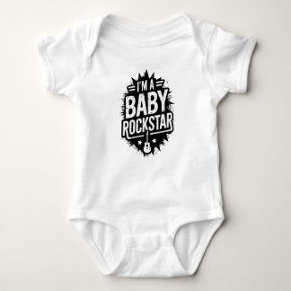 I´m a baby rockstar ベビーボディスーツ