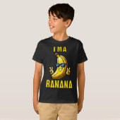 I’m A Banana Funny Cartoon Humor Design Tシャツ (正面フル)