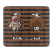 I’m a Cow Turkey | Funny Thanksgiving Disguise カッティングボード (正面)