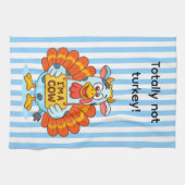 I’m a Cow Turkey | Funny Thanksgiving Disguise キッチンタオル (横)