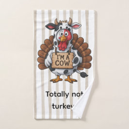 I’m a Cow Turkey | Funny Thanksgiving Disguise ハンドタオル