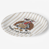 I’m a Cow Turkey | Funny Thanksgiving Disguise ペーパープレート (アングル)