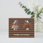 I’m a Cow Turkey | Funny Thanksgiving Disguise ポストカード (スタンド正面)