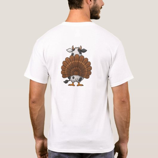 I’m a Cow Turkey | Funny Thanksgiving Disguise Tシャツ (裏面)