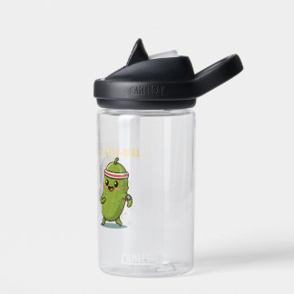 I’m a Fit-Dill! Funny Fitness Pickle Pun Design | ウォーターボトル