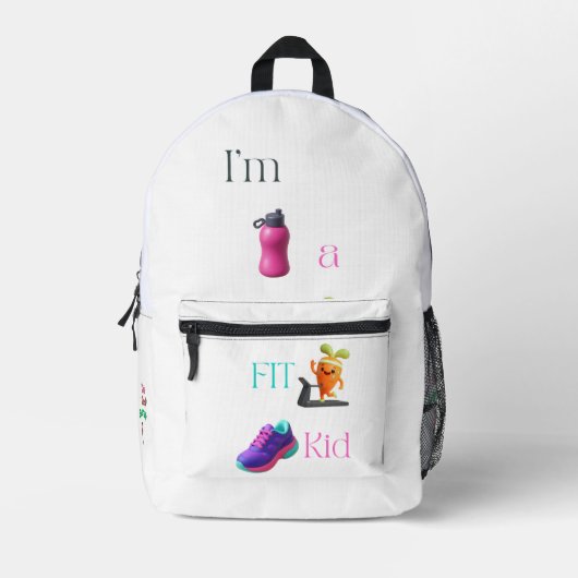 I’m a FIT Kid Print Cut Sew Bag プリントバックパック (正面)