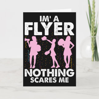 I’m A Flyer Nothing Scares Me Cheer Cheerleading C カード