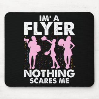 I’m A Flyer Nothing Scares Me Cheer Cheerleading C マウスパッド