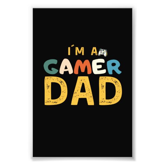 I´M A GAMER DAD フォトプリント (正面)