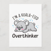 I’m A Koala-fied Overthinker - Cute Sad Koala ポストカード (正面)