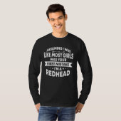 I m A Redhead Redhead Girl Ginger Hair Tシャツ (正面フル)