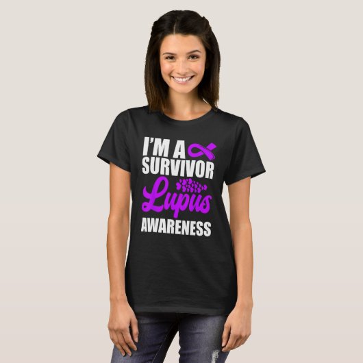 I m A Survivor Lupus Awareness Lupus Warrior 1 Tシャツ (正面フル)