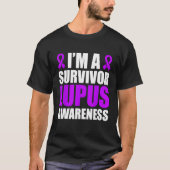 I m A Survivor Lupus Awareness Lupus Warrior Tシャツ (正面)