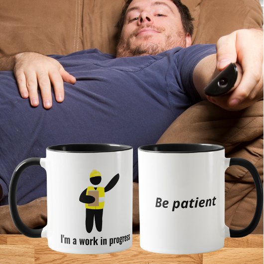 I’m a Work in Progress Funny Quote Mug マグカップ