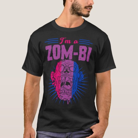 I m A Zom Bi Bisexual Zombie Pride Scary Halloween Tシャツ (正面)
