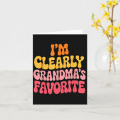 I’m Clearly Grandma’s Favorite Funny Granddaughter カード (黄色い花)