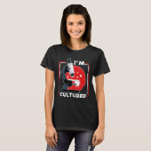 I m Cultured Microscope Science Lab Microbiologis Tシャツ (正面フル)