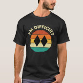 I m Difficult  Snowboarder Snowboarding  Snowboard Tシャツ (正面)