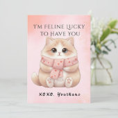 I’m Feline Lucky to Have You Cat Valentine Card シーズンカード (スタンド正面)