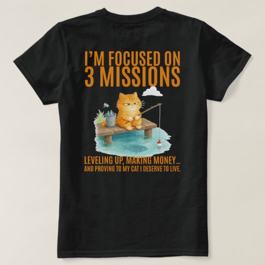 I’m focused on 3 missions: Leveling up,  Tシャツ (デザイン裏面)